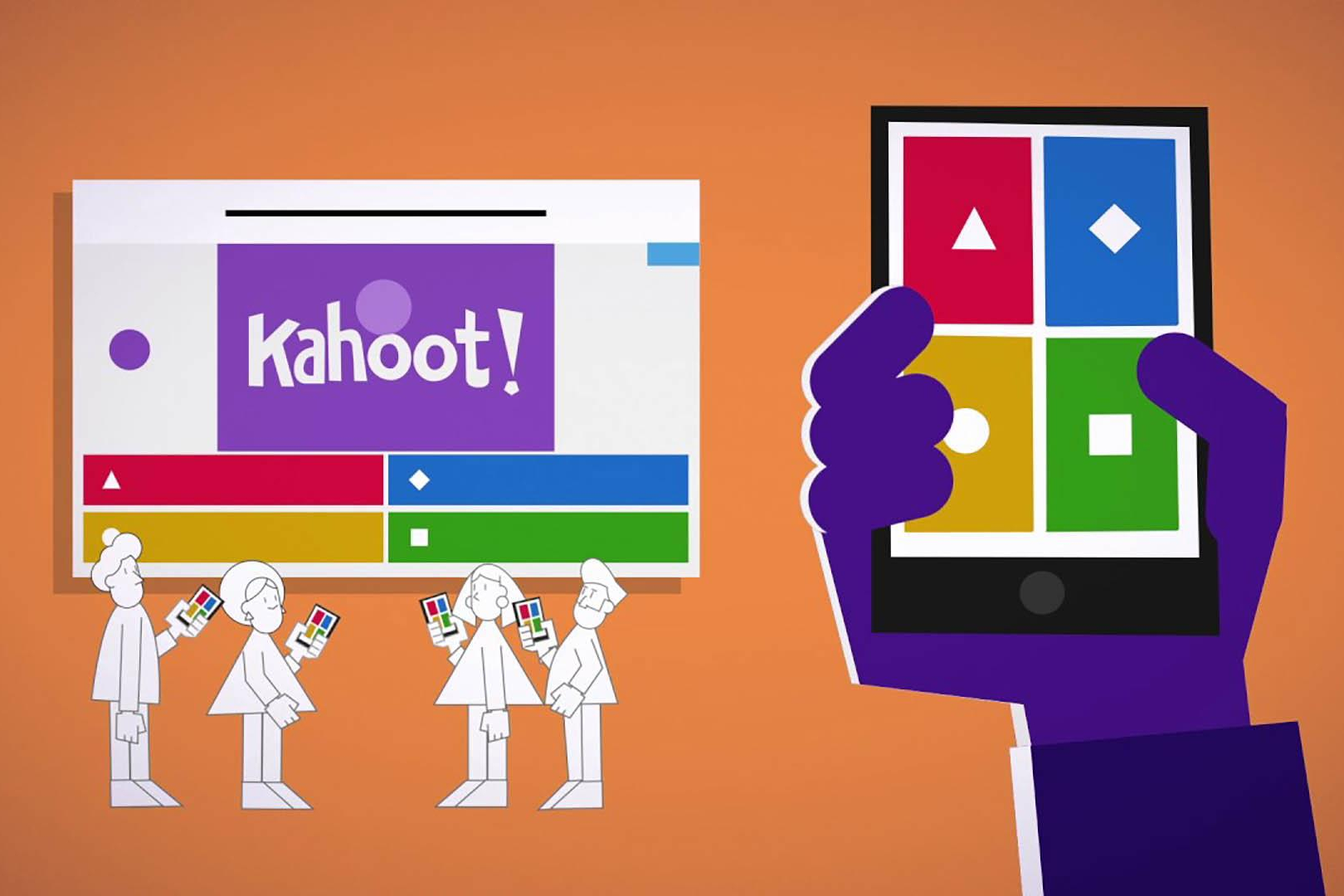 Picture showing people playing with Kahoot