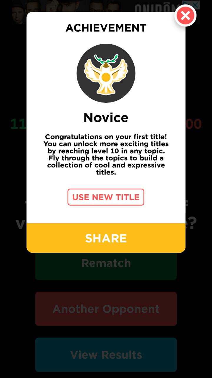achievement with quizup